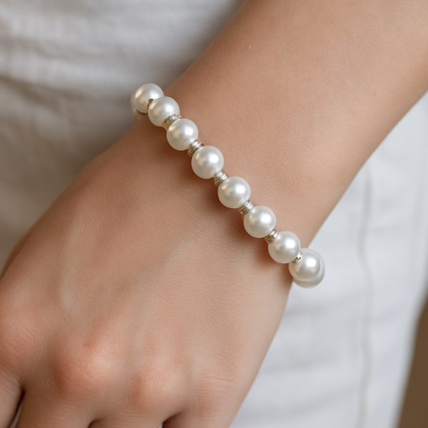 Elegant  Pearl Bracelet - Classic & Timeless Accessory - Image 2